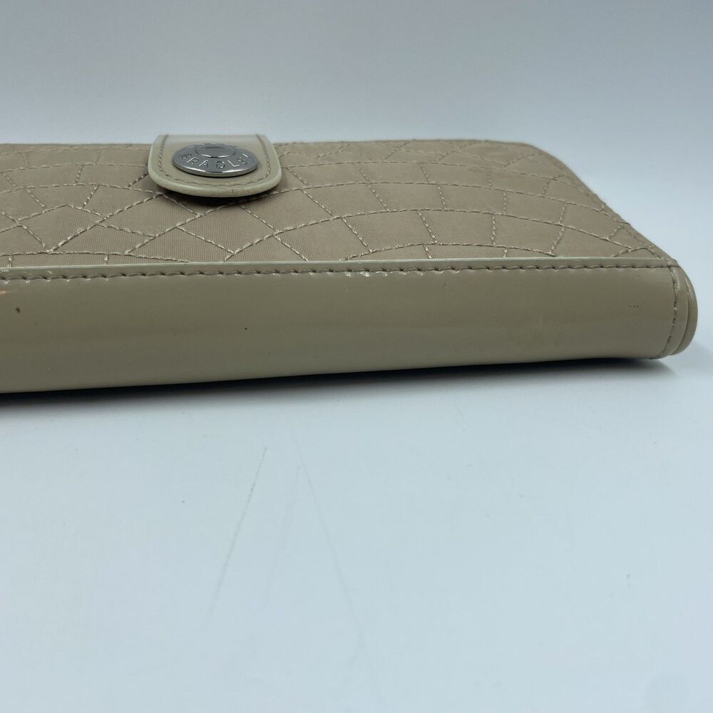 Vera Bradley tan khaki CAFE WALLET fold w/ coin - Picture 3 of 15